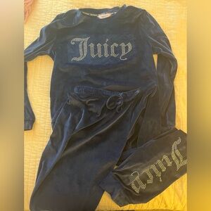 Juicy Couture Navy Velour Lounge Set